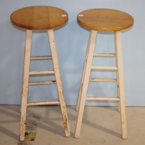 Pair of Wooden Bar Stools 13