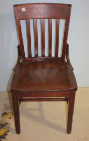 Slat Back Wooden Chair 35