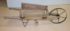 Wood Wheelbarrow Planter 18