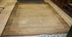 Light Brown and Beige Machine Made Rug 8' w. x 11' l.