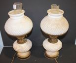 Two Milk Glass Lamps 19