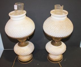 Two Milk Glass Lamps 19