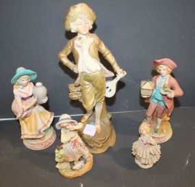 Group of Five Figurines Austrian and German; 4