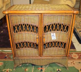 Rattan Two Door Cabinet 32