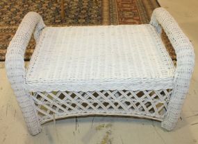 Wicker Low Bench or Stool 27