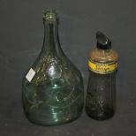 Two Bottles writing fluid bottle and green bottle