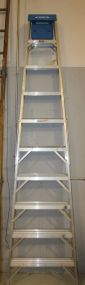 Ten Foot Step Ladder aluminum