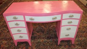 Hot Pink Vanity with White Drawers 48