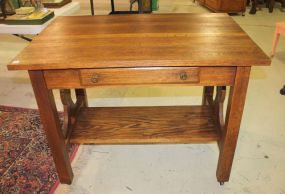 Oak Arts-n-Crafts Library Table 43
