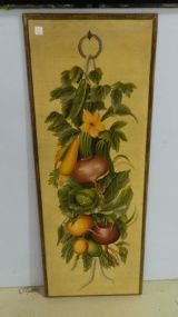 Hanging Wall Plaque fruit and flower design; 18