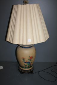 Oriental Style Lamp with bird and flower designs; 33