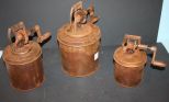 Reproduction Three Piece Dazey Metal Churn Set Reproduction Three Piece Dazey Metal Churn Set