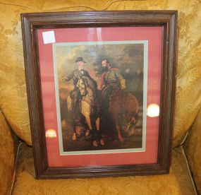Framed Print of Generals Lee and Jackson 13 1/2