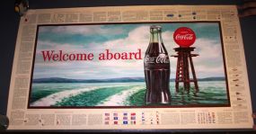 Coca-Cola Poster Welcome aboard boating information poster, 36