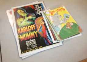 Five Vintage Comic Books, Works of Art Comics, and Two Horror Movie Prints Five Vintage Comic Books, Works of Art Comics, and Two Horror Movie Prints 11