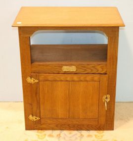 Oak Cabinet with Shelf 27