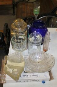 Miscellaneous Lot of Glass Items Including small 3
