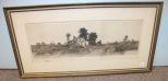 Print of Original Etching by Ernest Rost, Farm Scene 30