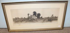 Print of Original Etching by Ernest Rost, Farm Scene 30