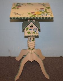 Painted Stand/Birdhouse 13