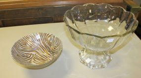 Large Glass Punch Bowl and Decorative Glass Bowl Large Glass Punch Bowl 14