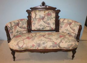 Walnut Victorian Settee Mid 19th Century New York Settee, 61