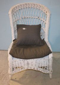 Vintage Wicker Side Chair 19