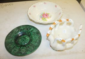 Ceramic Duck Centerpiece, Vintage Bowl, and Zodiac Ceramic Dish Ceramic Duck Centerpiece 6