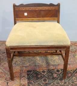 Dressing Table Bench matches previous lot, 18