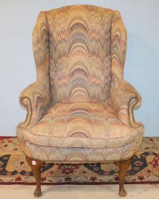 Vintage Wing Chair in Flame Stitch 31