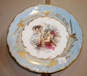 Large Transfer Print of Cupids Limoge Plate 10