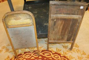 Two Vintage Scrub Boards two vintage scrub boards