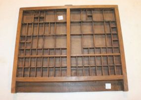 Vintage Wood Tray 22