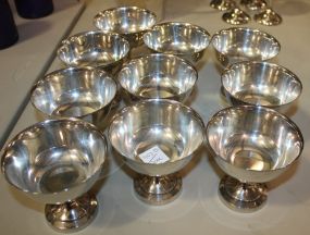 10 Oneida Silverplate Sherbets 3