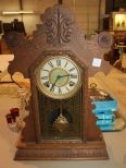 Oak Victorian Mantel Clock 22