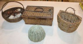 4 Vintage Baskets 4