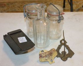 Vintage Bottle Opener, Hook, Match Safe Vintage Bottle Opener, Hook, Match Safe