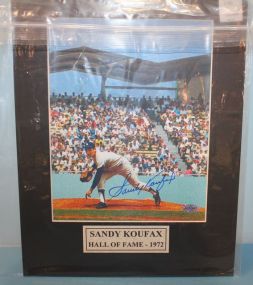 Sandy Koufax Autographed Photo 8x10, certification # A222042