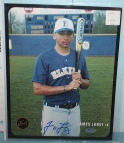 James Looney Autograph 34/50, certification # B4x2p-d-034