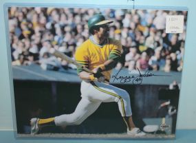 Reggie Jackson Autograph 8x10, certification # A204323