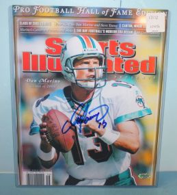 Dan Marino Autograph 8x10 sports illustrated cover photo, certification # A204324