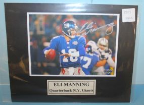 Eli Manning Autograph certification # A203582