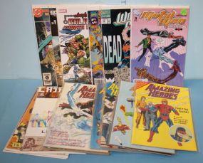 Collection of Comic Books amazing heros, check mate, metal men, wonder man, gallactica, jack frost