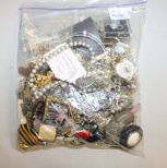 Bag Lot of Costume Jewelry