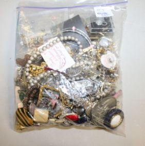 Bag Lot of Costume Jewelry