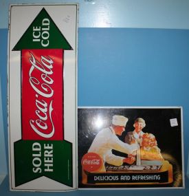 Two Reproduction Tin Signs