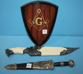 Two Decorations Daggers with Plaque