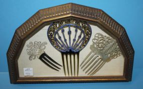 Show box Frame with Hair Combs