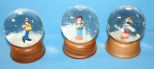 Three Limited Edition Disney Snow Globes