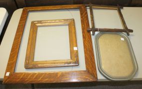 Group of Four Frames Victorian Walnut with gold liner 15